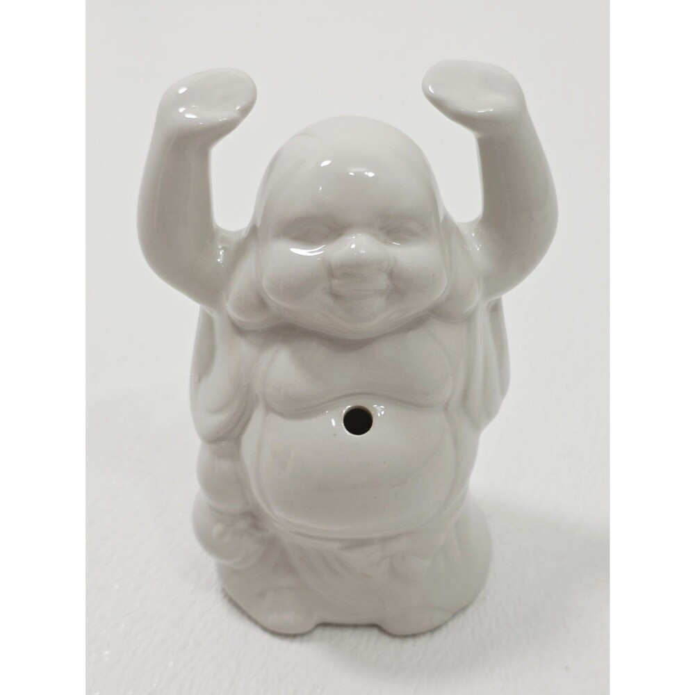 Vintage Benihana Tokyo Happy Laughing Buddha Tiki Mug White Ceramic 6"